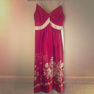 Romantic silk dress